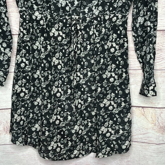 Piperlime Collection Speckled Long Sleeve 100% Silk Dress Small - Picture 10 of 14